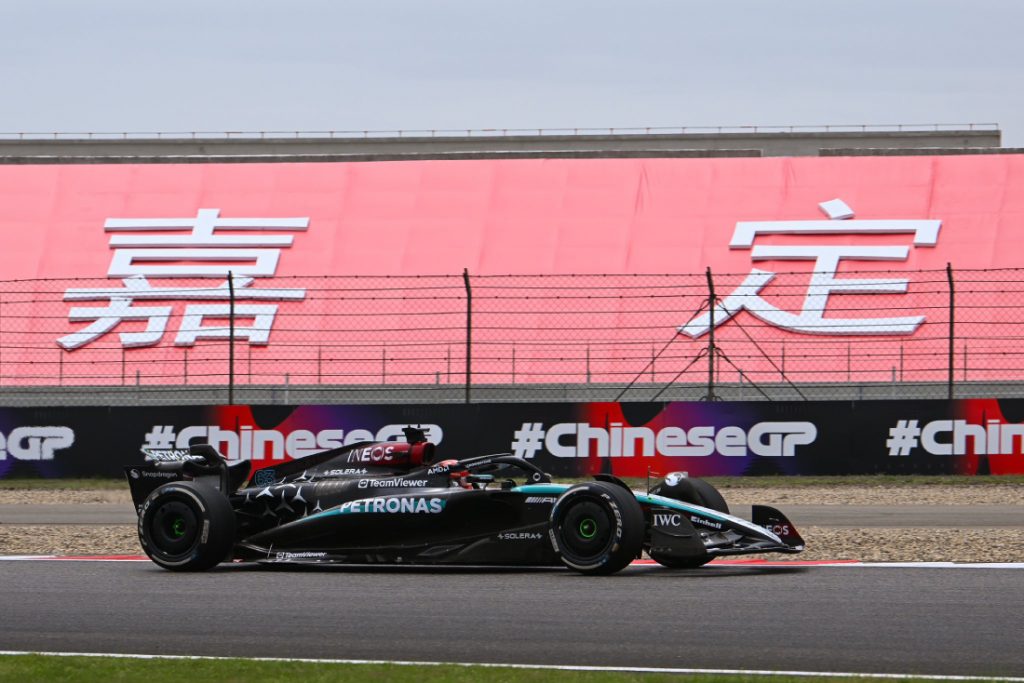 George Russell en el GP de China 2024