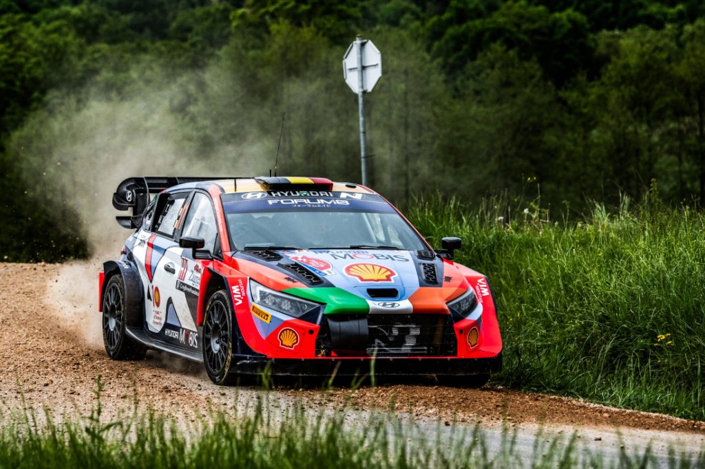 Neuville con Hyundai en el WRC Croacia 2024