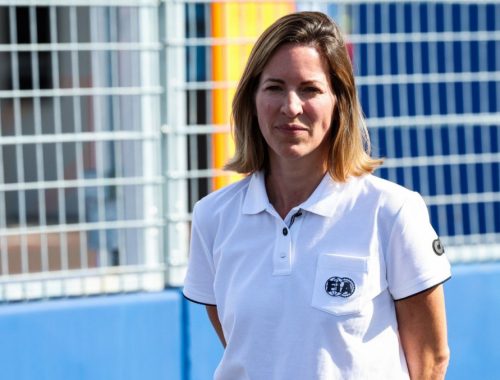 Natalie Robin CEO FIA en pista