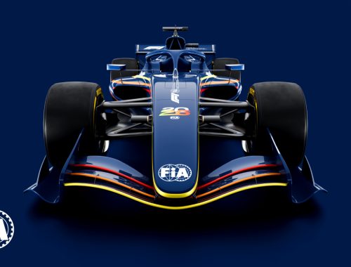 Vista frontal del monoplaza de F1 para 2026