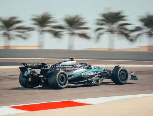 Kimi Antonelli con el Mercedes en los F1 Testing Bahrein 2026
