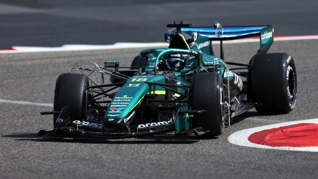 Lance Stroll pilotando el AMR26