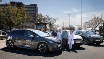 Donación de vehículos de la Fundación SEAT CUPRA a hospitales.