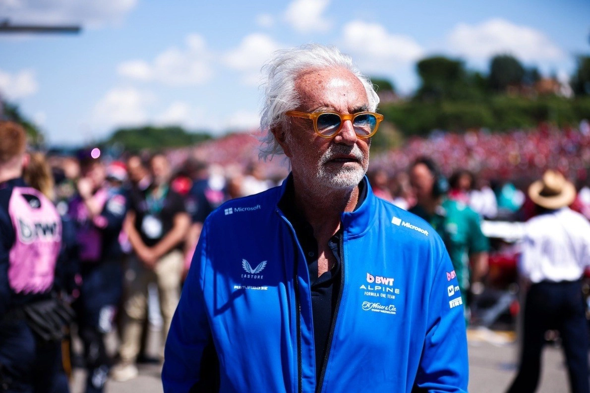 Alpine F1 Team Boss Flavio Briatore pasea