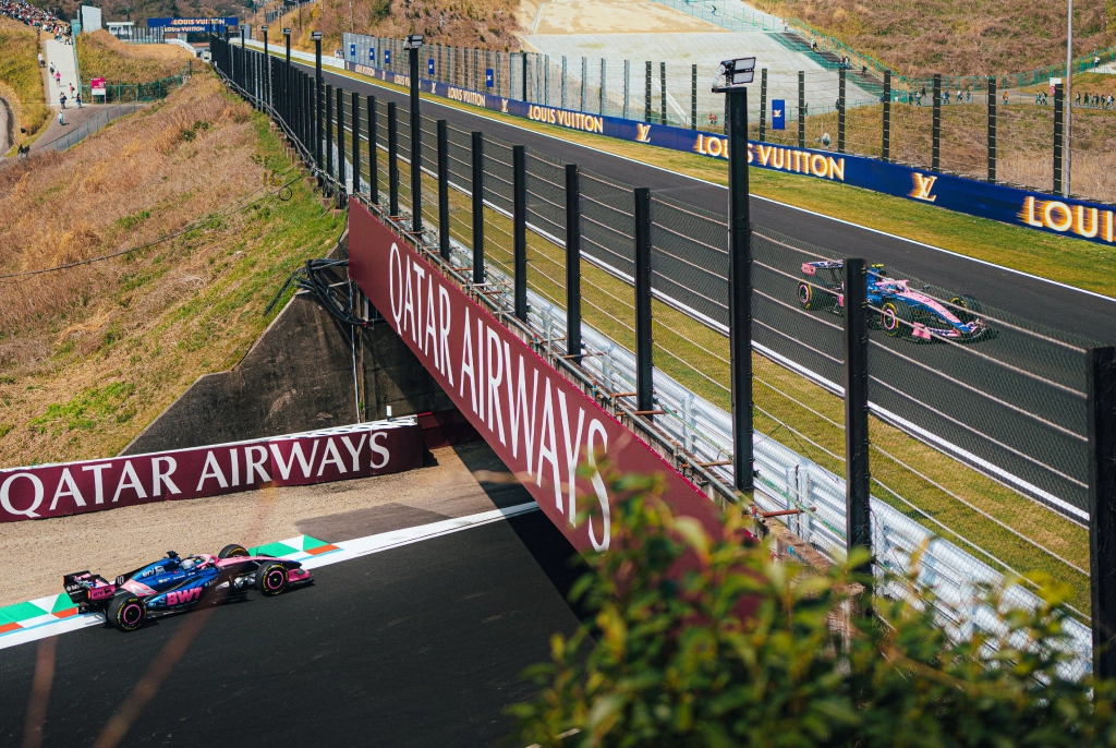 Pierre Gasly y Franco Colapinto Alpine F1 en pista en Suzuka