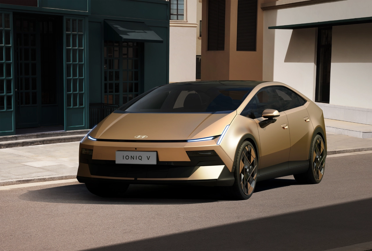 Presentación mundial del HYUNDAI IONIQ V en el Salón del Automóvil de Pekín 2026.