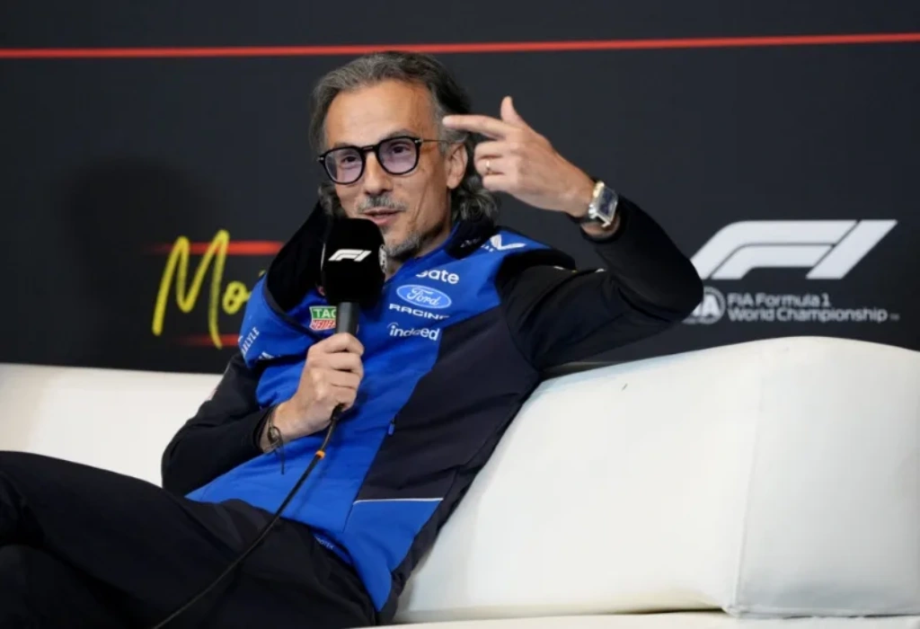 Laurent Mekies en Montreal hablando sobre Jos Verstappen y Toto Wolff
