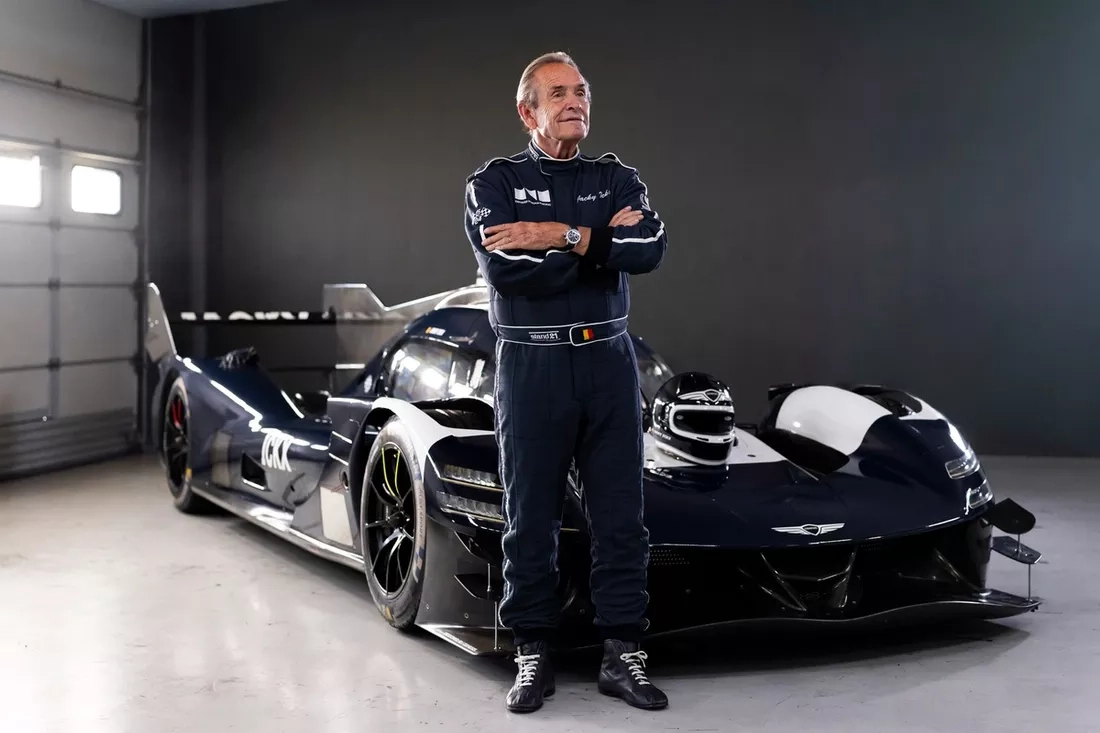 Jacky Ickx piloto belga con el coche Genesis Hypercar en Paul Ricard