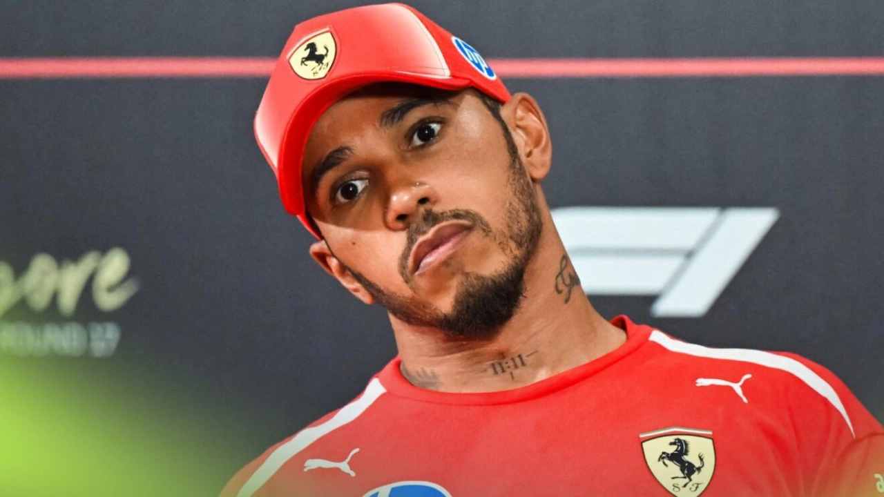 Lewis Hamilton en rueda de prensa F1